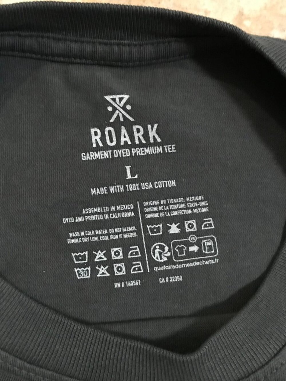 Men's Roark Forever Roaming Jaguar Long Sleeve T-shirt-Garment Dyed-Size: L - Picture 10 of 16
